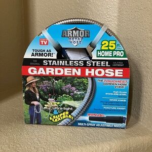 Garden Hose Stainless Steel 25 Foot Metal Hose  As seen on TV NEW